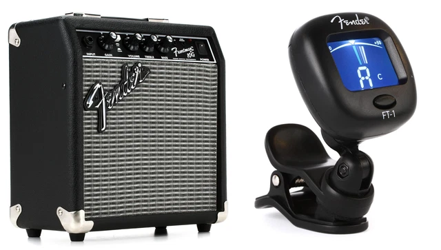 Fender Frontman 10G 1x6" 10-watt Combo Amp + Fender 0239978000 Value Bundle