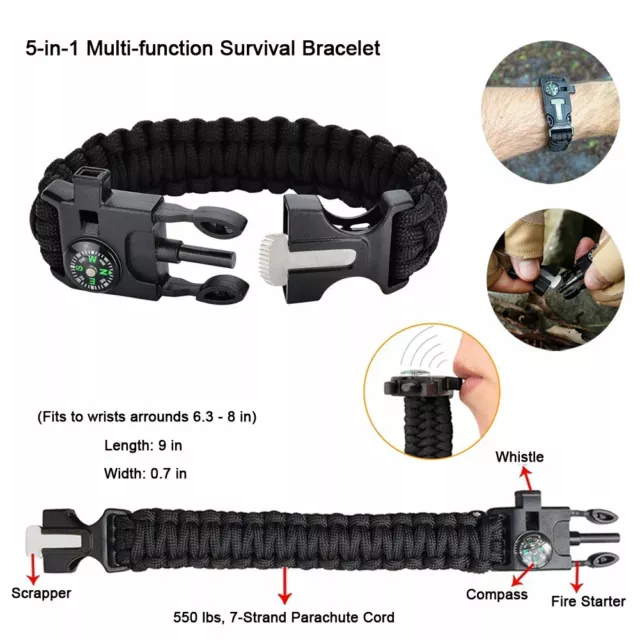 65in1 Überlebensset Survival Kit Notfallset Combat Box Outdoor Camping Prepper 3