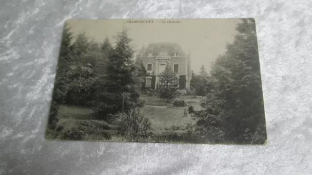 CPA carte postale Champsecret Orne le Château 1904