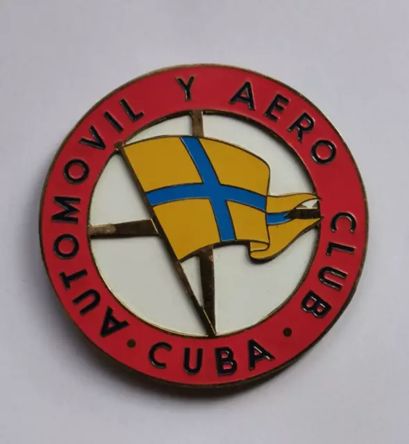 Kühlerplakette , car badge , automovil y aero club Cuba