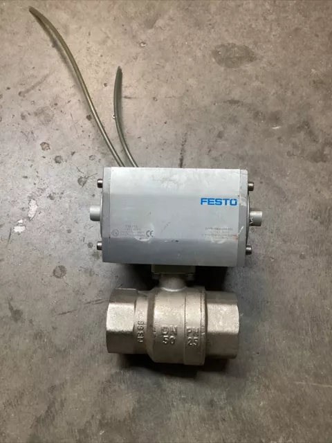 Festo DFPB-0065-090-F05 semi rotary drive W/S.S. Ball Valve 2”