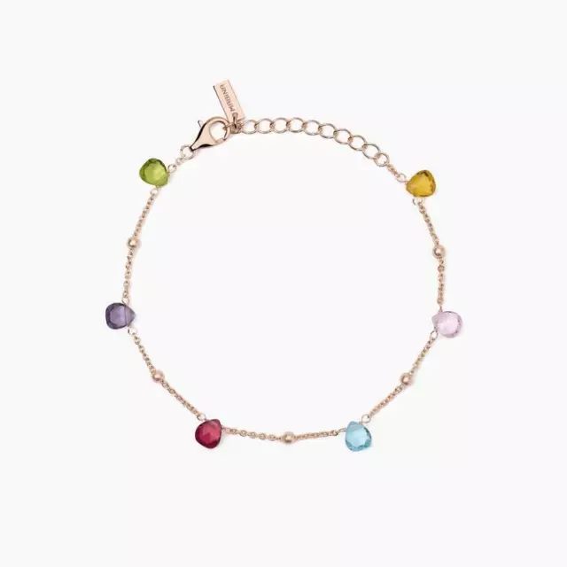 Pulsera Mujer Mabina Plata 925 Rosato con Cristales Multicolor 533896