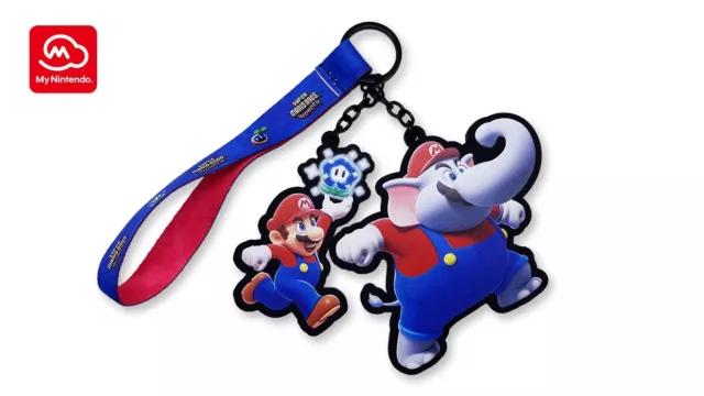 NEW My Nintendo Rewards SUPER MARIO BROS WONDER DOUBLE KEYCHAIN ELEPHANT