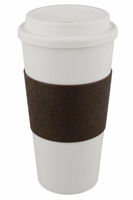 New Copco Plastic Acadia Travel Mug, 16-Ounce, Brown