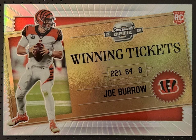 2020 Panini Contenders Optic Winning Ticket Joe Burrow Cincinnati Bengals #WT16