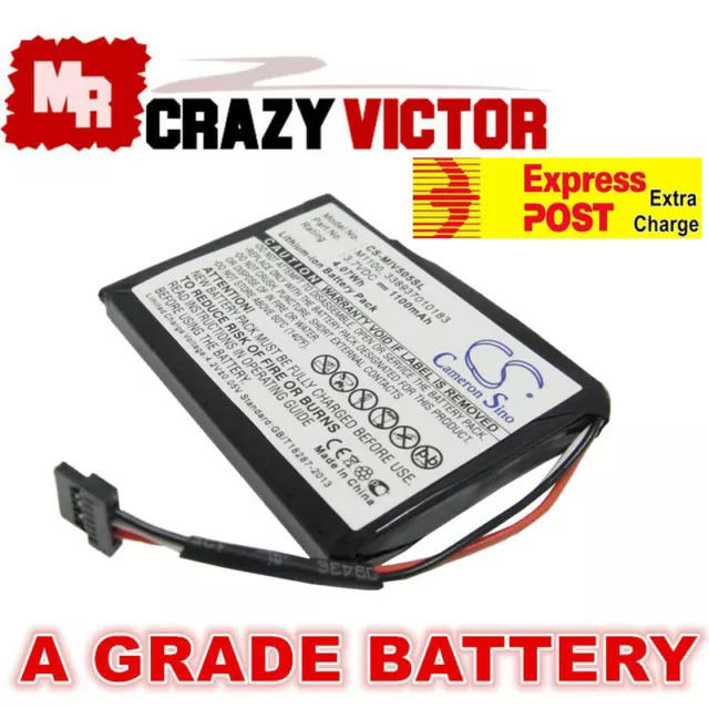 Replacement Battery for Navman Mitac Mio Spirit V505 V735 TV M1100 338937010183