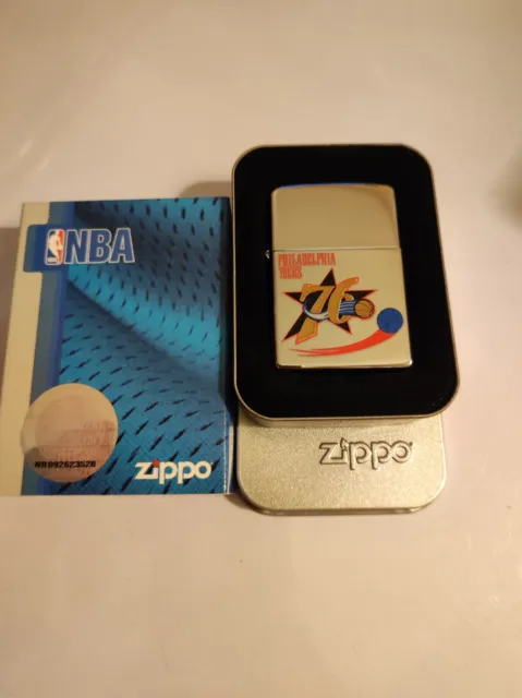 Zippo 22621 NBA Philadelphia 76ers Lighter Case - No Inside Guts Insert
