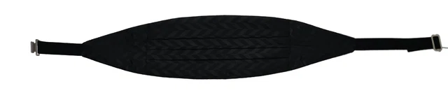 Men's Black Satin Adjustable Tuxedo Belt Cummerbund 27.5"-34.5"