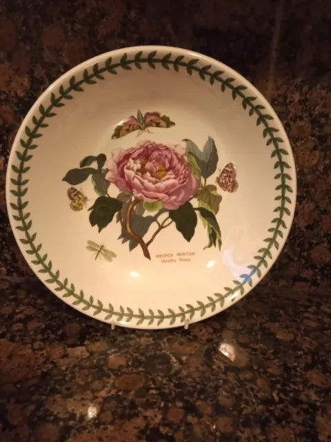 Portmeirion Botanic Garden 10.25" Serving / Salad /Pasta Bowl Paeonia Mouton VGC