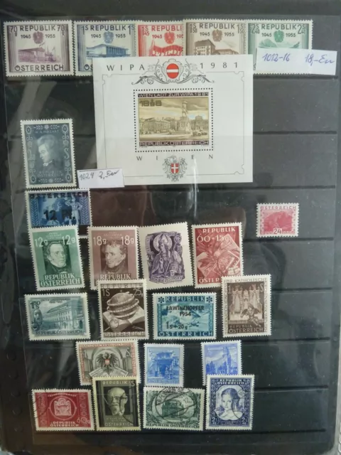 Briefmarken Republik Österreich Konvolut