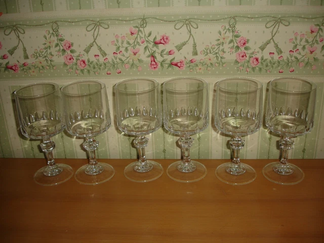 6 VERRES VENDOME taillé Cristal d'Arques 25,5 cl EAU VIN ?