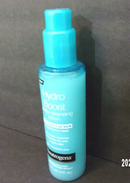 Neutrogena Gentle Cleanser Lotion Facial Care Hydro Boost Sensitive Skin 5 Oz