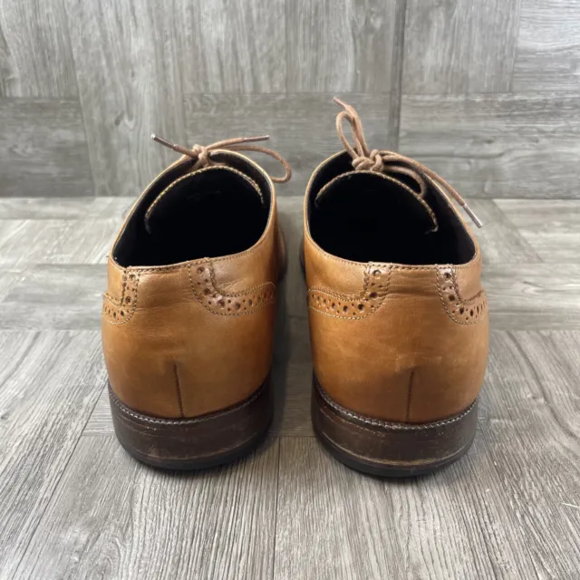 COLE HAAN SHOES Men’s Size 13 C24116 Brown Leather Benton Wingtip ...