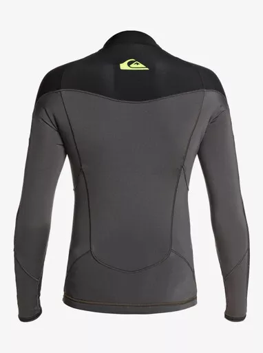 Quiksilver 1MM Syncro Long Sleeve Wetsuit Jacket Boys in Black Black Yellow- 10
