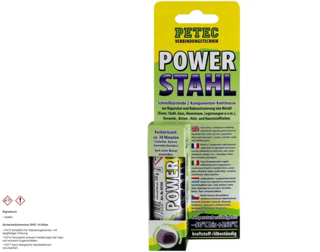 Petec Power Stahl 50 g SB-Karte