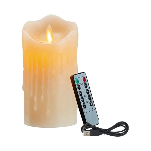 4X(Bougies LED, Bougies Scintillantes , Bougie Rechargeable, VéRita8)