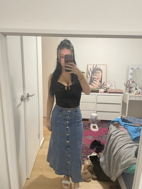 Portmans sales denim skirt