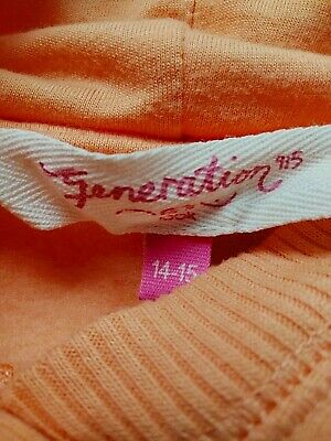 NEW LOOK GENERATION 915 Ragazze Arancione Felpa con cappuccio Activewear Top 14 Tasche - 15 anni 3