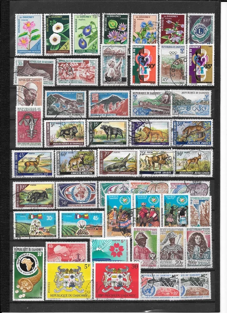 Sélection de timbres du Bénin - La Maison du Collectionneur
