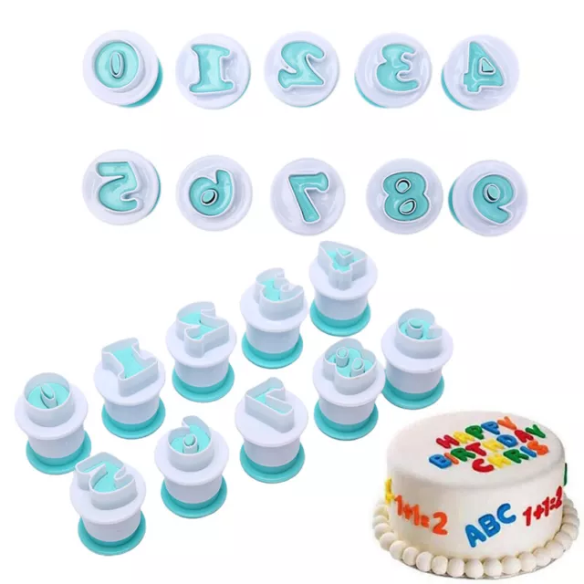 Cupcake Mold Cake Decorating Tools Alphabet Number Cookie Cutter Stamp Impr U m 3