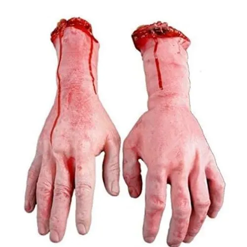 AOBOR Halloween Decoration Haunted House Scary Fake Bloody Broken Severed Hand B