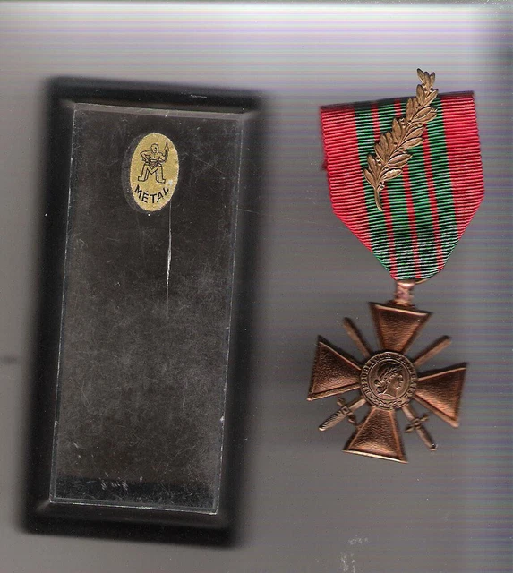 Médaille Commémorative Croix De Chevalier WWII – Plaqué Or 4,5 Cm Avec Ruban – Cadeau Pour Collectionneur D'Histoire
