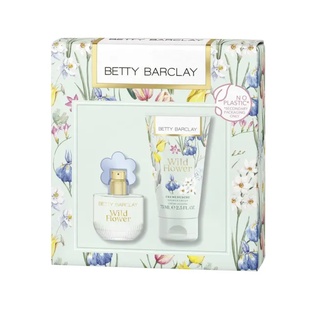 Betty Barclay Wild Flower Set Eau de Toilette Natural Spray 20 ml Edt+75 ml Gel