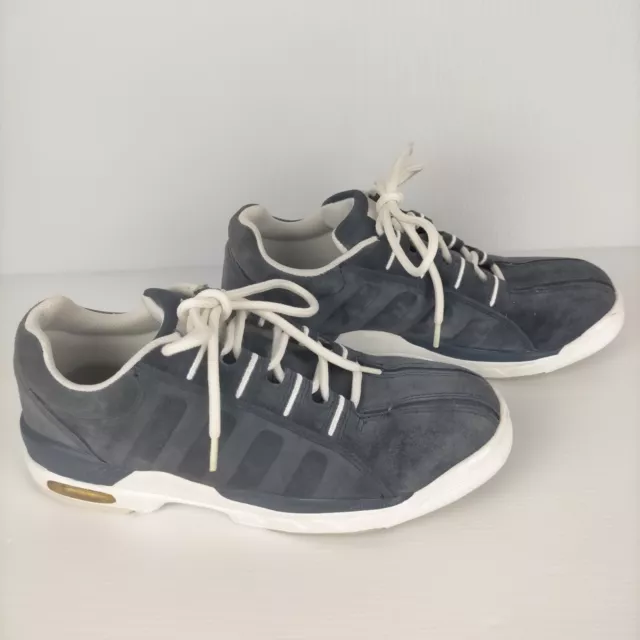 AMF Casual Bowling Shoes Unisex Blue Suede Look Size EU 41 AU 8