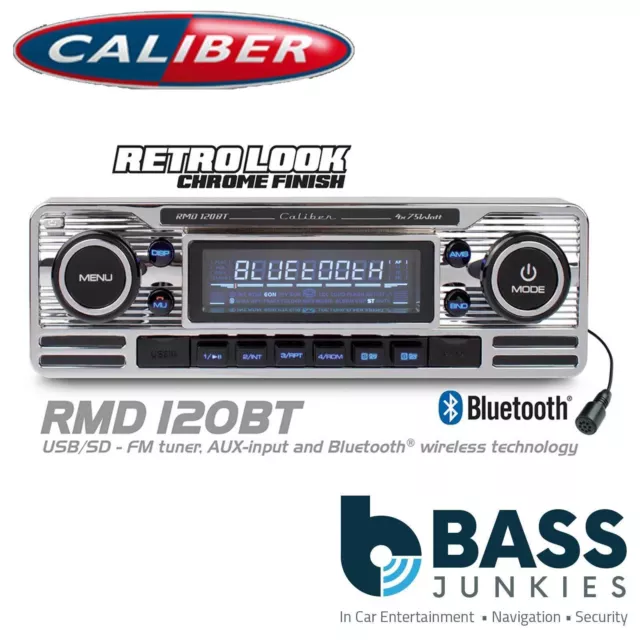 Caliber RMD-120BT/B Autoradio Retro Design, Bluetooth®