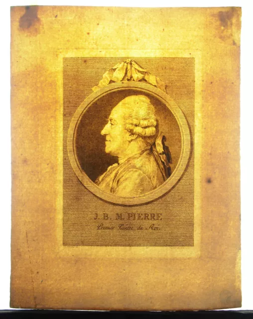 Jean-Baptiste Marie Pierre peintre du Roi sc Augustin DE SAINT-AUBIN XVIIIe 1770 2