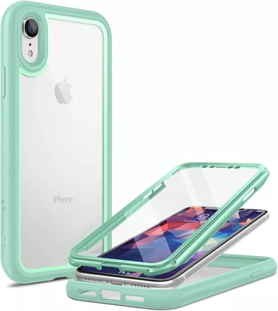 YOUMAKER Aegis Series Full-Body with Built-in Screen Protector for iPhone XR