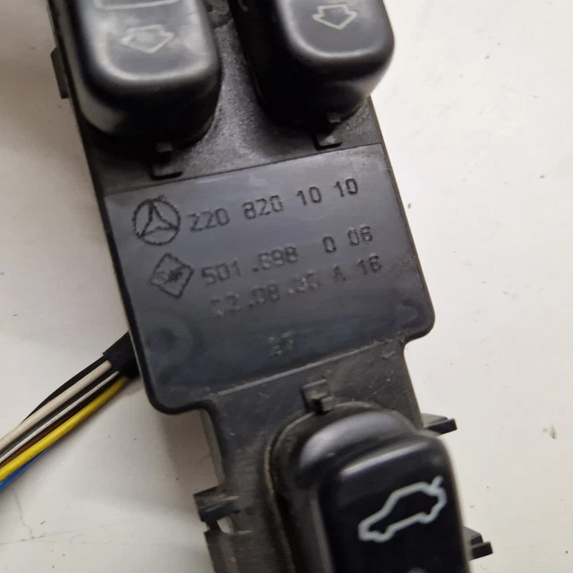 Interruttore Alzacristallo Elettrico Per Mercedes Classe C W204 - Lato Conducente - Foto 5