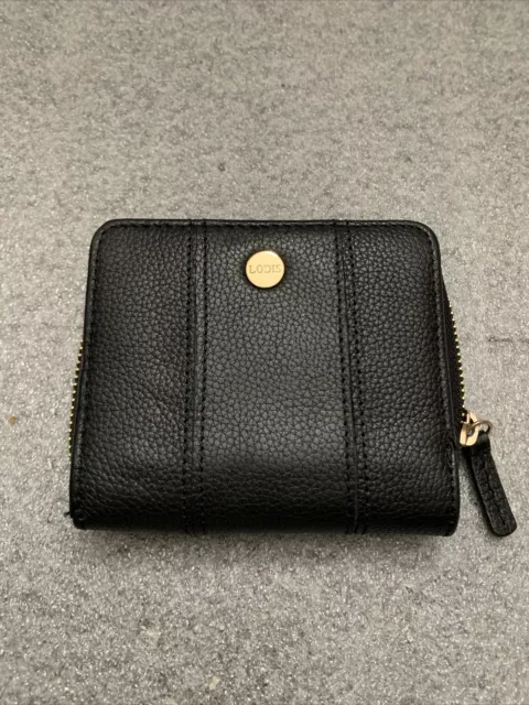 Lodis Women’s Genuine Leather RFID Wallet Color Black