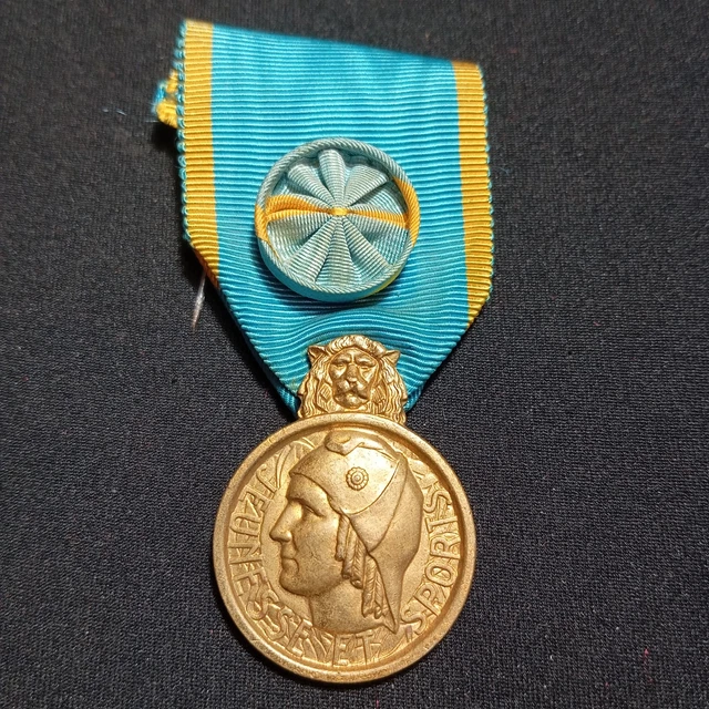 Médaille Française PAX ET LABOR Sport – République Française, Bon état, Collection