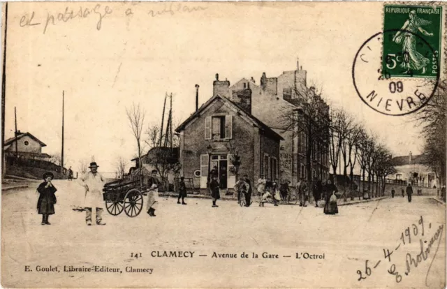 CPA AK CLAMECY - Avenue de la Gare L'Octroi (421264)
