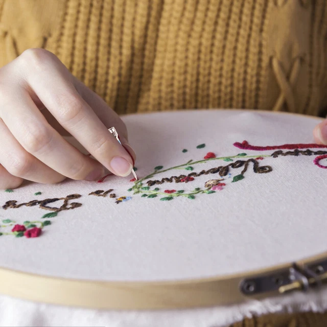 Punch-Needle-Kit Für Anfänger Stempel-Stickwerkzeug-Set Werkzeugtasche Weben
