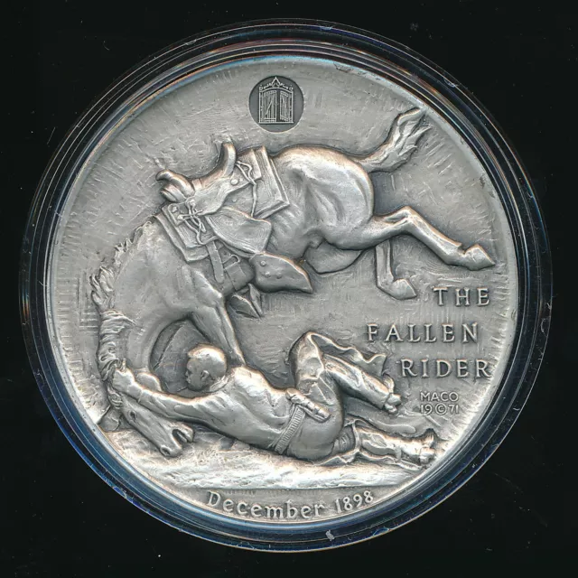 Remington The Fallen Rider Medallic Art Co. ~ 4.4+Oz .999 Silver Round~ Free S/H
