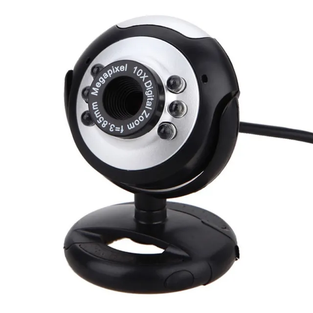 12MP LED USB Night Vision Mic Desktop PC Laptop Webcam Skype Cam Camera YHR_>'