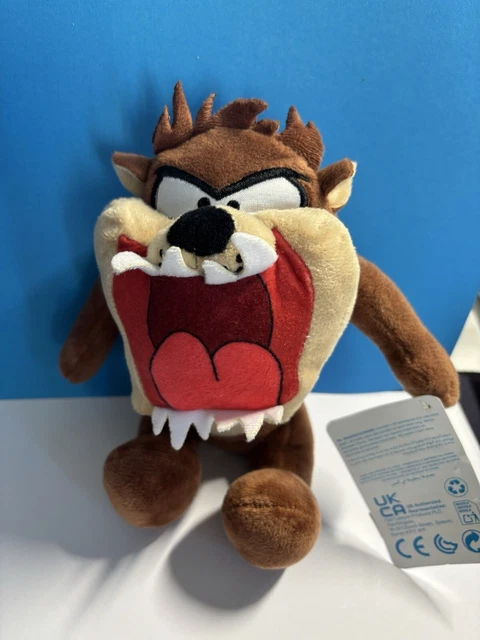 LOONEY TUNES SITTING TAZ TASMANIAN DEVIL SOFT TOY 16cm £6.99 - PicClick UK