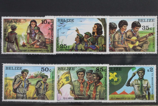 Belize 646-651 postfrisch Pfadfinder #WP302