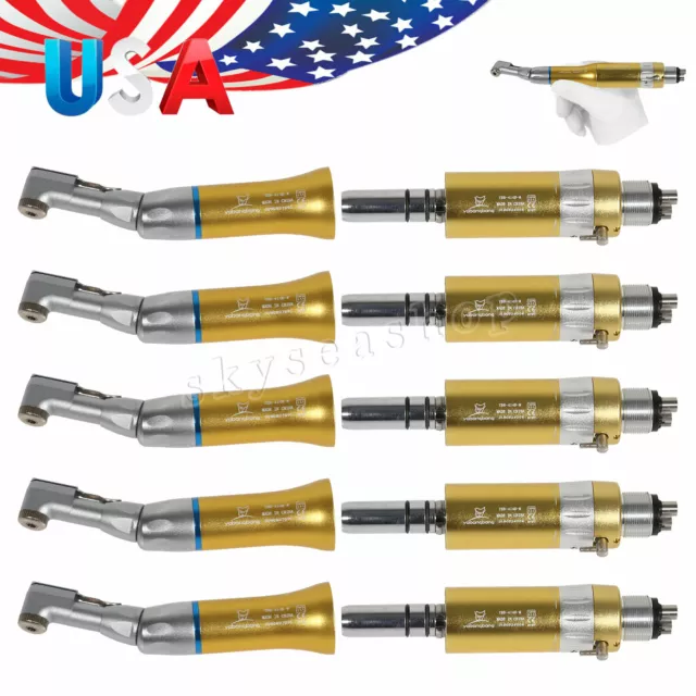5 NSK Style Contra angle w/ Air motor E-type 4 Hole connect Handpiece F#t