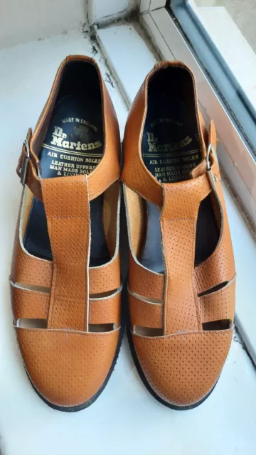 Sandalo da uomo Dr Martens Air Cushion punzonatura UK taglia 10,5 EU 45 marrone