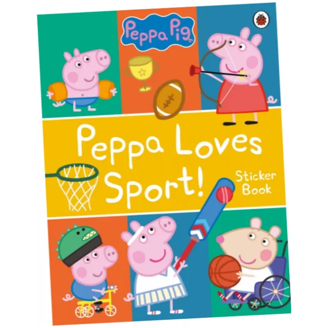 Peppa Pig: Peppa Loves Sport! Sticker Book - Peppa Pig (2021, Paperback) Z4