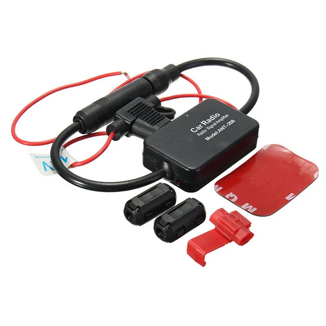 Car Stereo FM Radio Signal Antenna Aerial Signal Amp Amplifier Booster Universal
