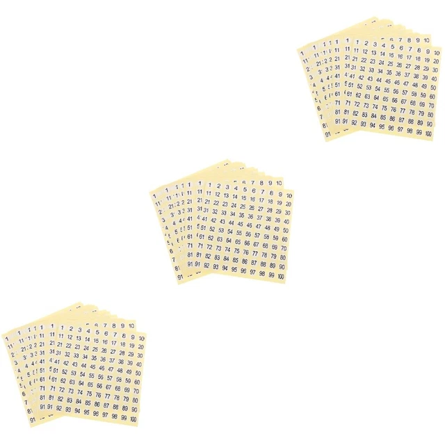 45 Sheets Digitale Aufkleber Zahlenaufkleber Etikettenaufkleber Kleidung