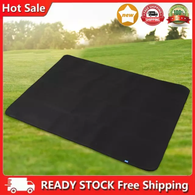Foldable Under Grill Mats High-temperature Resistant BBQ Mat for Camping Picnic