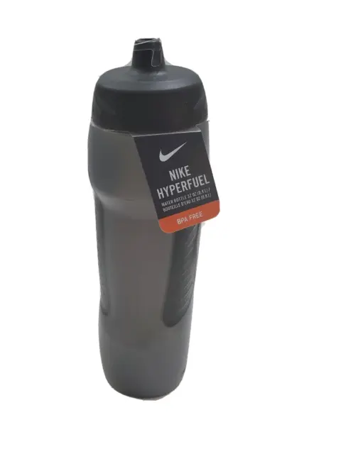 Nike HyperFuel Water Bottle Gym Sports Hiking Bottle BPA-FREE 32 Oz Gray New