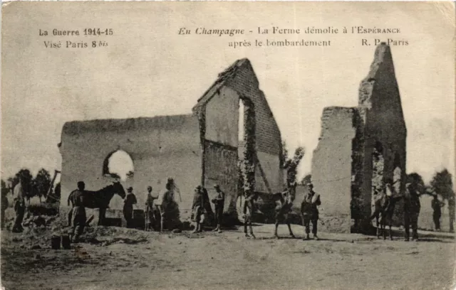 CPA AK Militaire Eu CHAMPAGNE - La Ferme (361658)