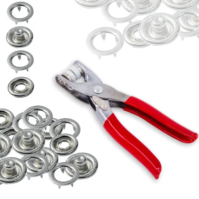 9.5mm/10mm PRYM Poppers Snap Fixing Plier Ring Fasteners Press Buttons for Shirt