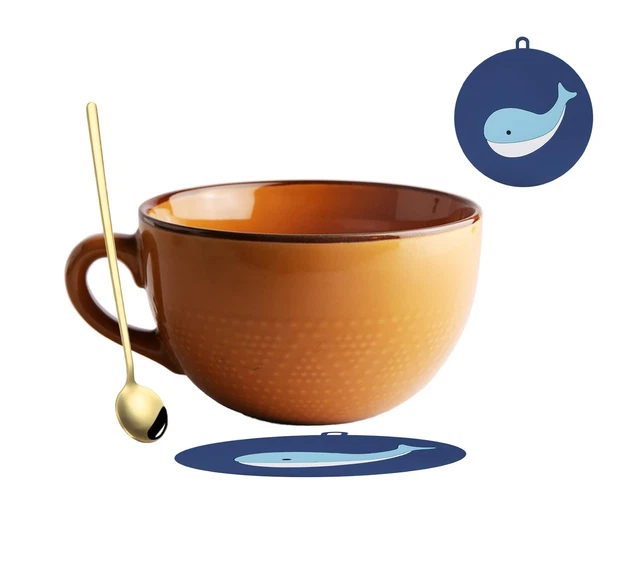 Grande Tasse à Café 700 Ml En Céramique - Tasse XXL Pour Cappuccino, Céréales, Salade - Avec Anse